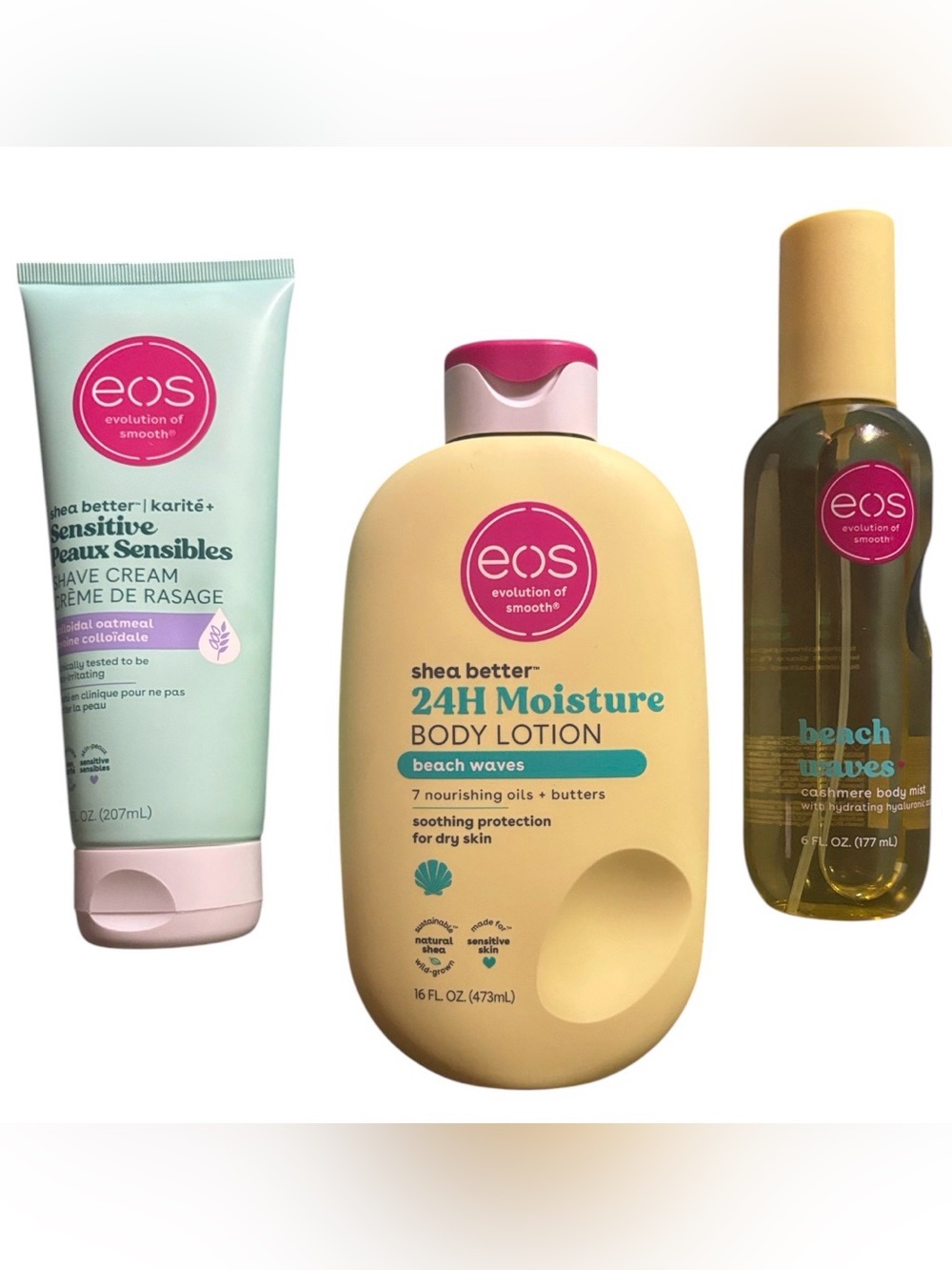 EOS BUNDLE | NEW RELEASE SEASONAL BEACH WAVES Body Lotion Body Mist Sens Shave 3